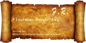 Fischman Renátó névjegykártya
